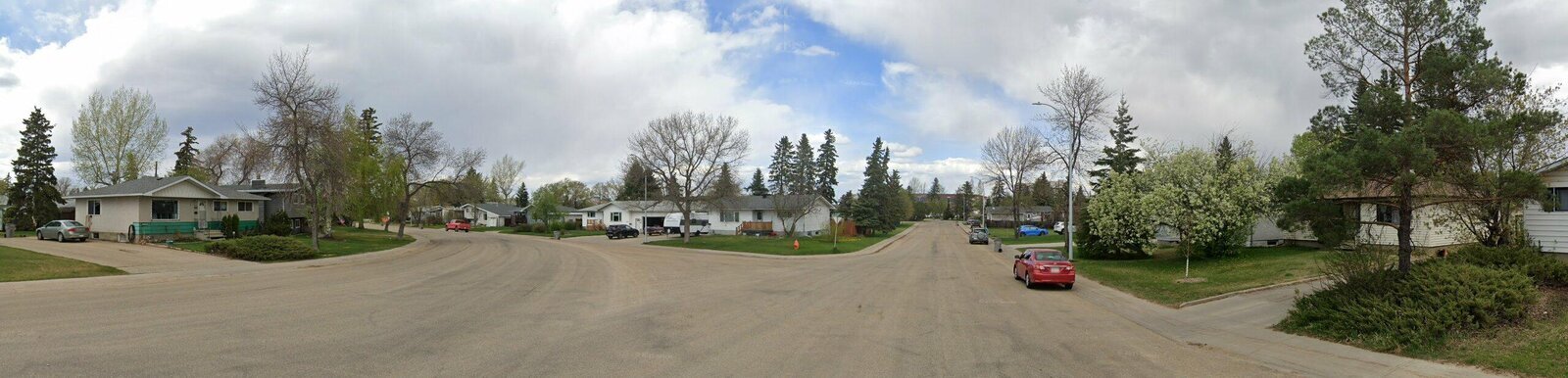 A street in Highland Park, Grande Prairie