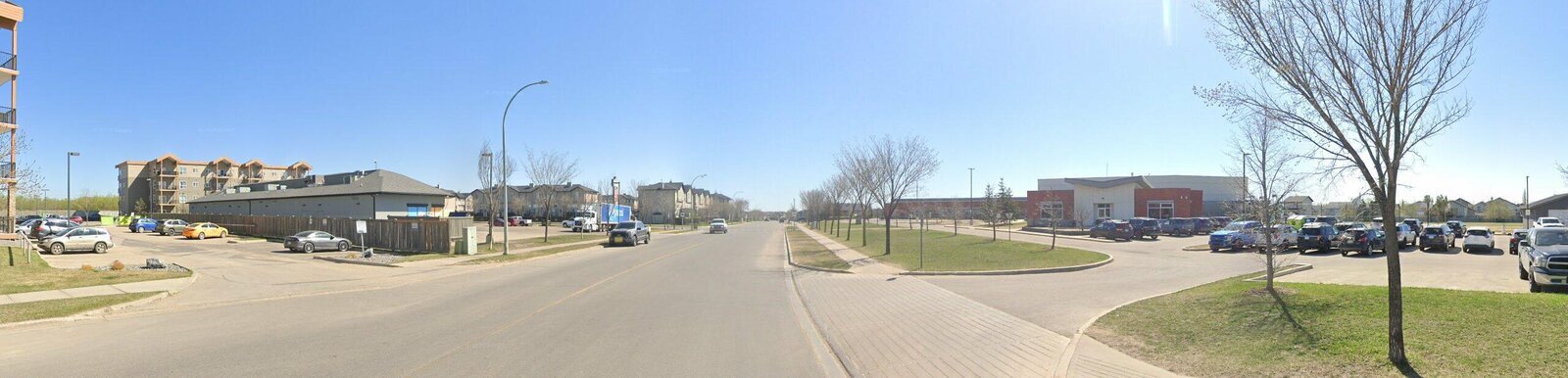 A street in Lakeland, Grande Prairie