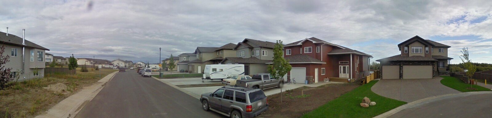 A street in O'Brien Lake, Grande Prairie