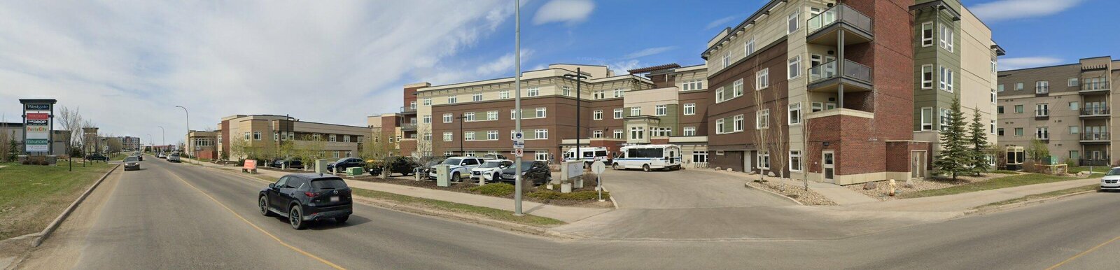 A street in Westgate, Grande Prairie