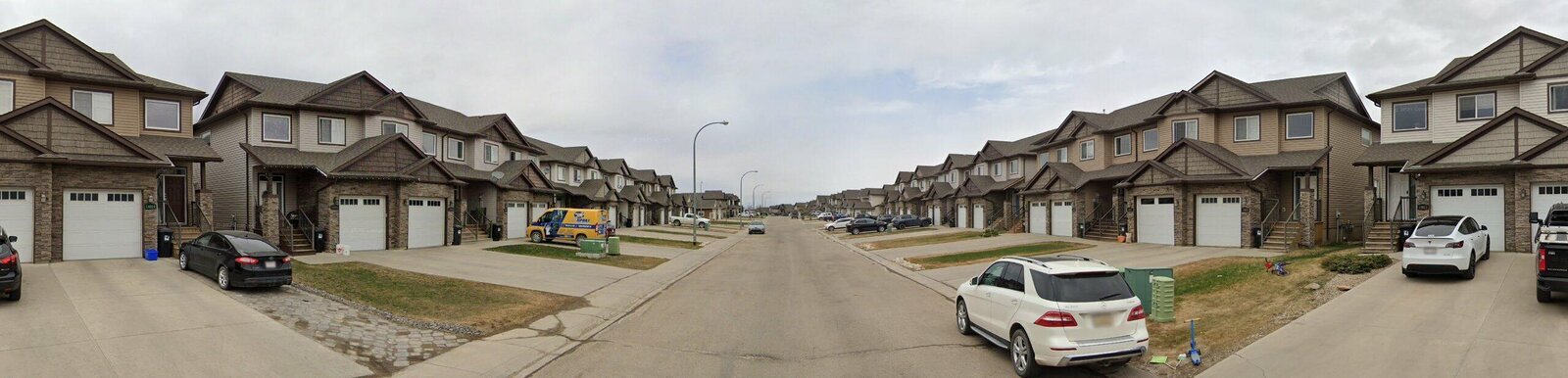 A street in Whispering Ridge, Grande Prairie